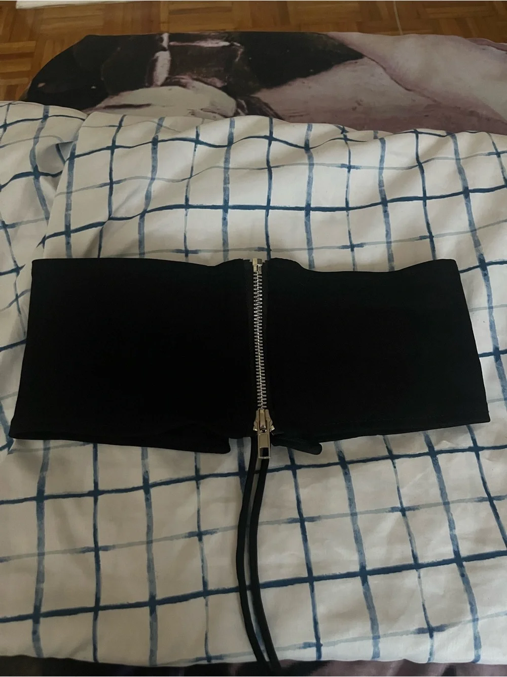 Black Lace-Up Corset Waist Belt